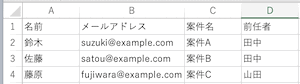 ファイルなし：置換文字列のある宛先ファイル(Excelで開いた場合)